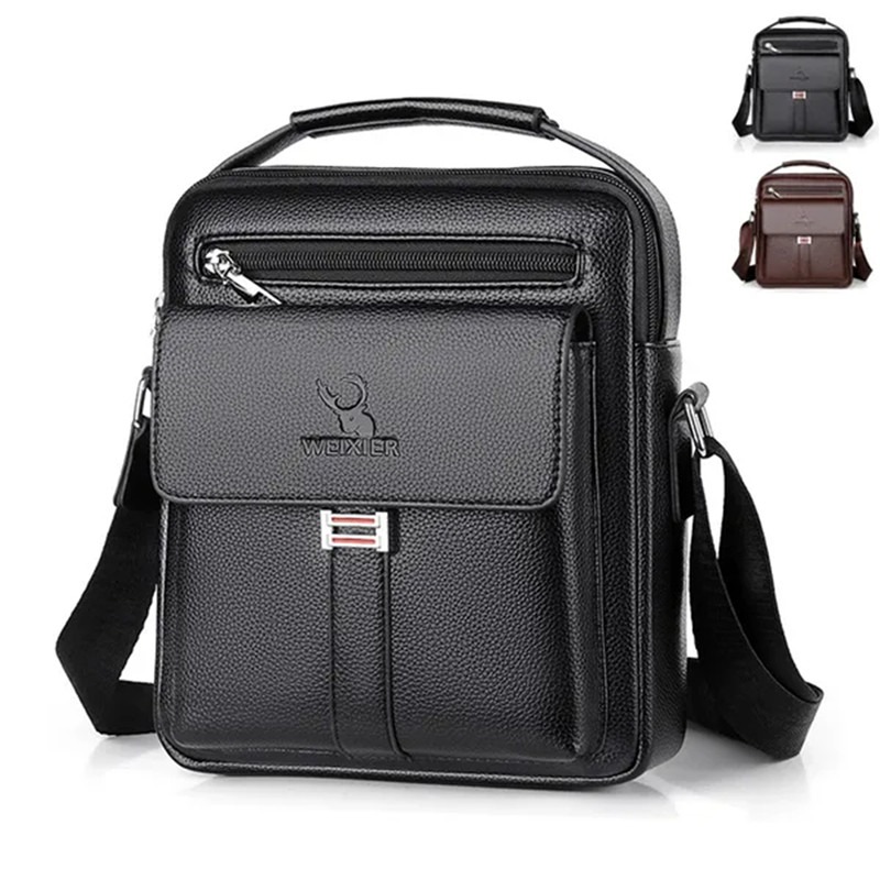 Leather Work Bag Men - Сумка на плечо из искусственной кожи
