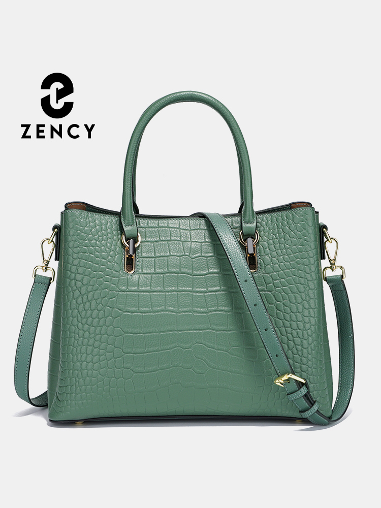 Leather Work Bag Women - Женская сумка Zency из натуральной кожи