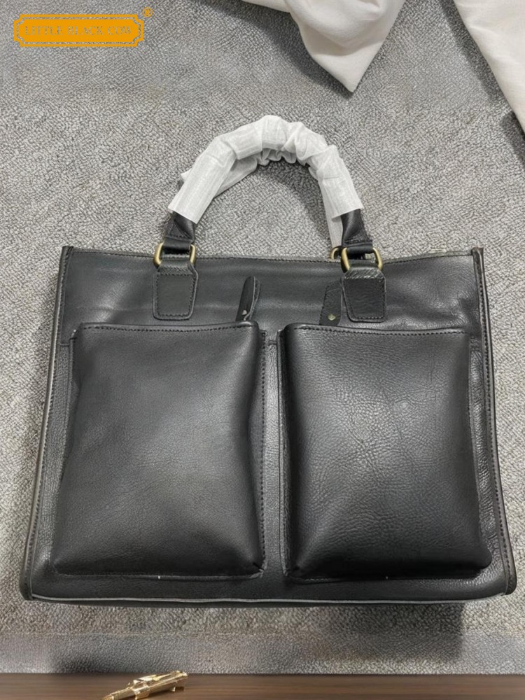 Leather Work Bag Mens - Винтажный мужской портфель из натуральной кожи,