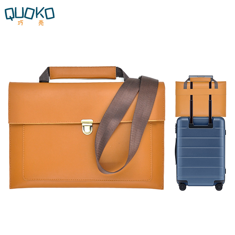 Leather Work Laptop Bag - Сумка для ноутбука, из искусственной кожи,