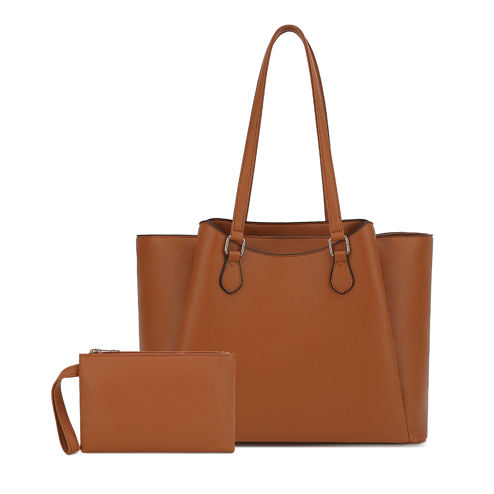 Leather Work Laptop Bag - Женская сумка-тоут, большая сумка через плечо