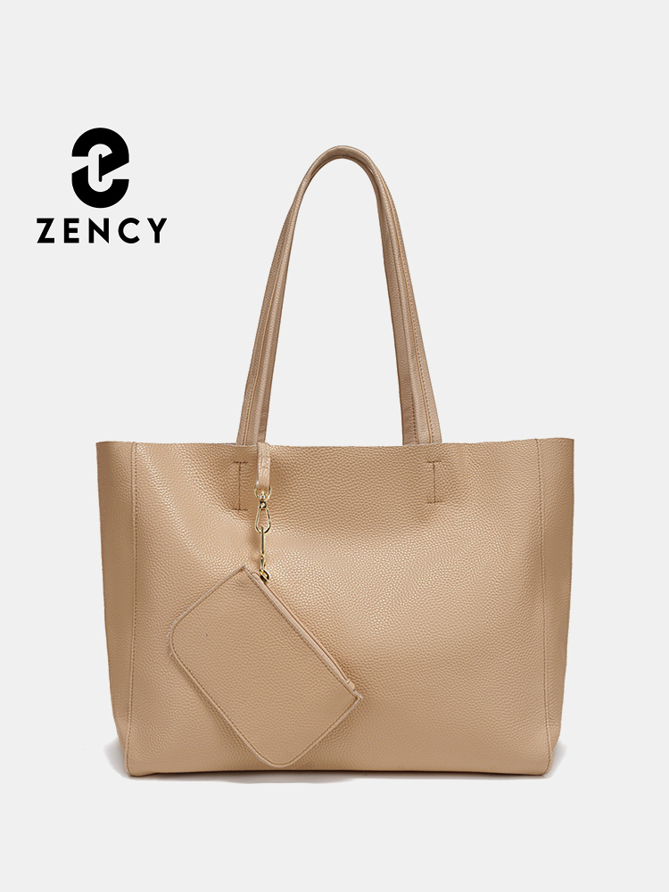 Leather Work Bag Women - Большие сумки-тоут Zency из натуральной кожи,