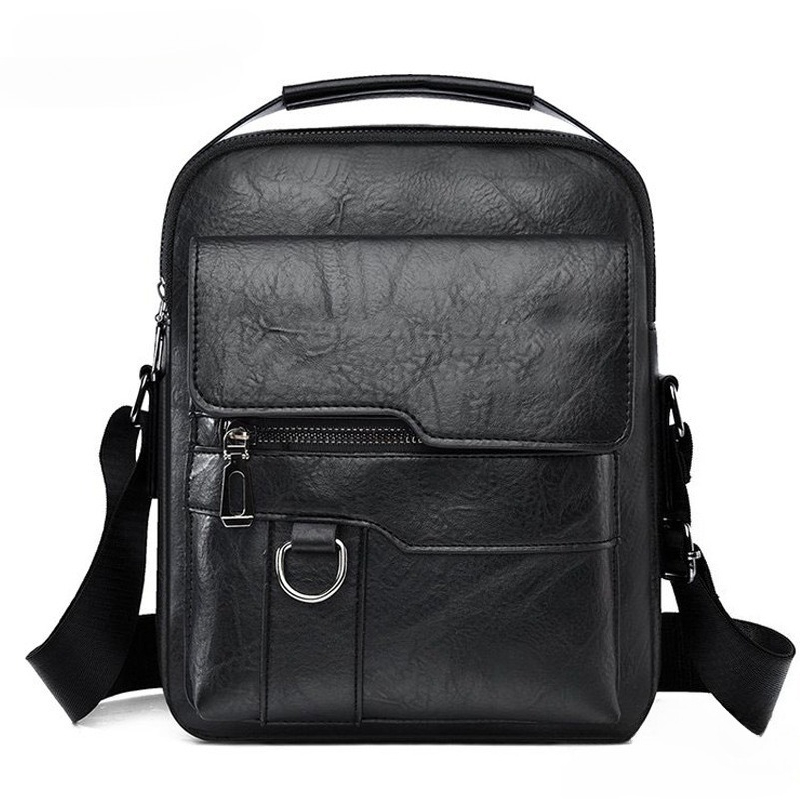 Leather Work Bag Mens - Модная мужская сумка через плечо в