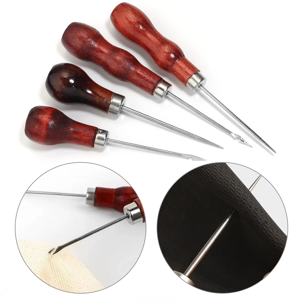 Leatherwork Punch - Шила с деревянной ручкой, сделай сам,