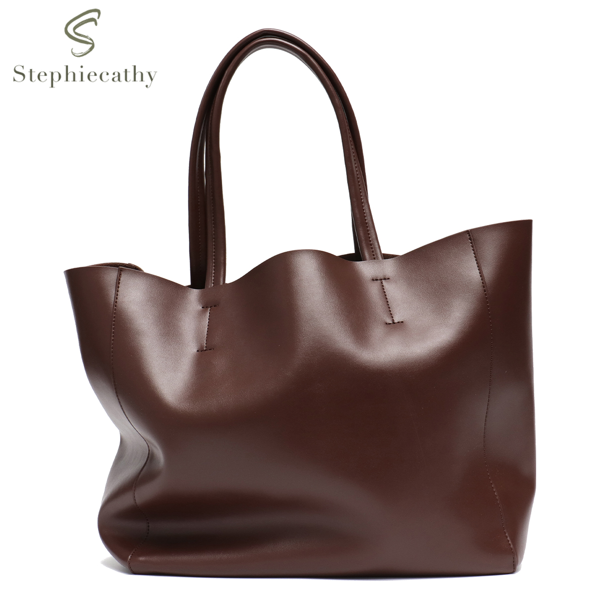 Leather Work Laptop Bag - Вместительная сумка-тоут для женщин, модная повседневная