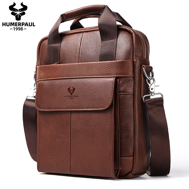 Leather Work Bag Men - Прочные сумки из натуральной кожи для