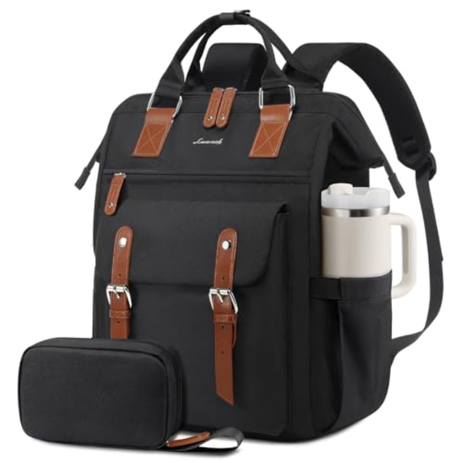 Leather Work Bag - Рюкзак для ноутбука для женщин, сумка