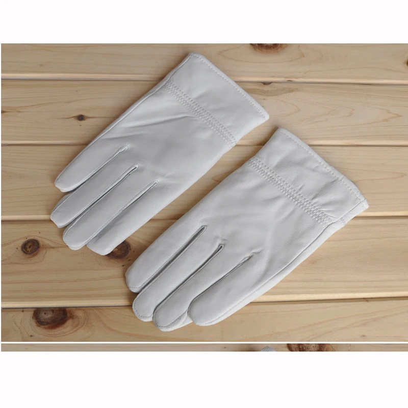 2025 зимние белые перчатки из  – обзор и цена Leather Work Winter Gloves