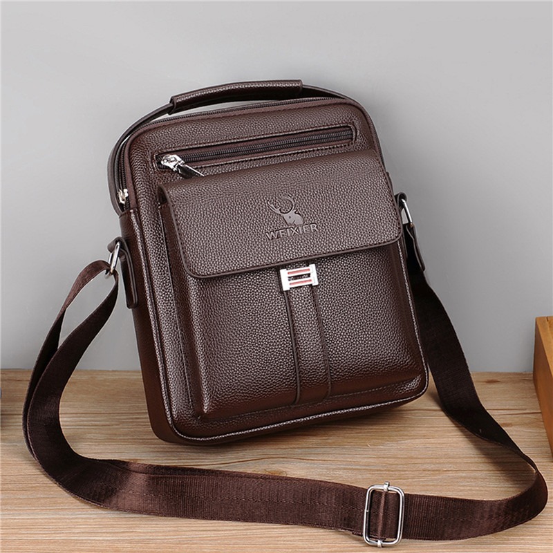 Сумка на плечо из искусственно – обзор и цена Leather Work Bag Men