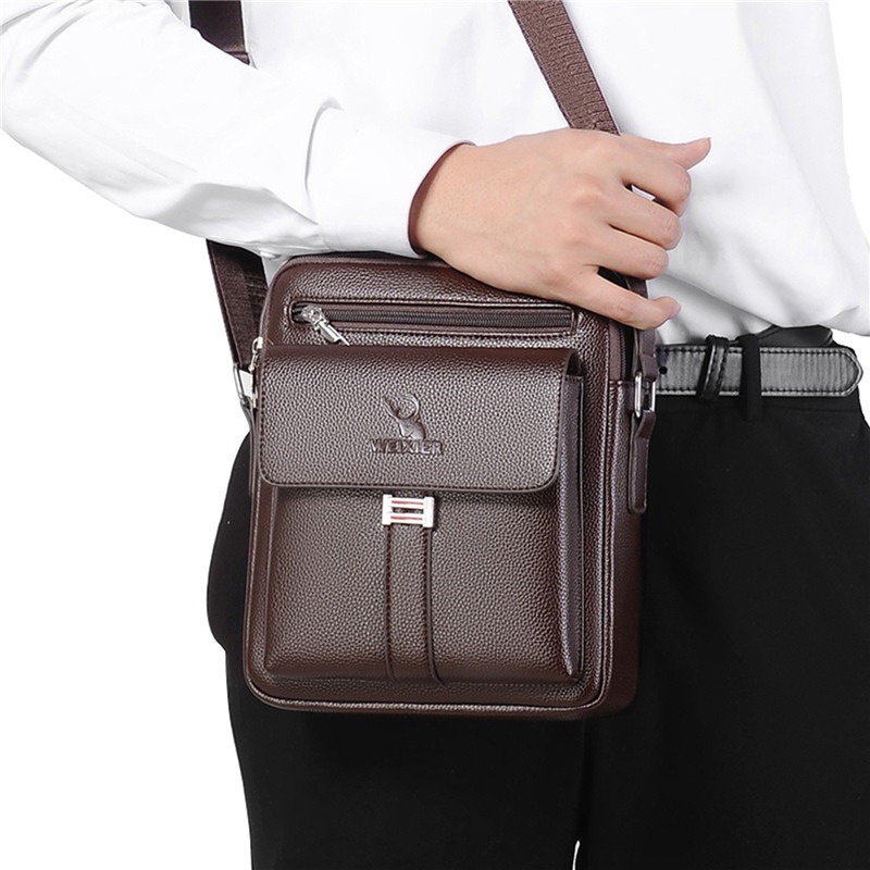 Сумка на плечо из искусственно – обзор и цена Leather Work Bag Men