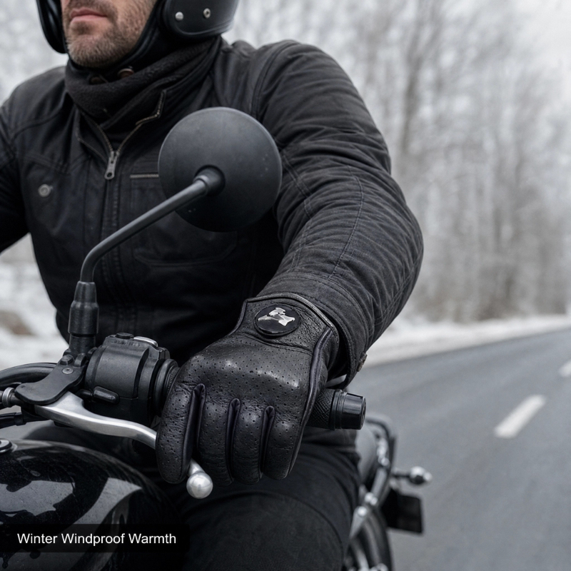 Мотоциклетные перчатки в стиле – обзор и цена Leather Work Winter Gloves