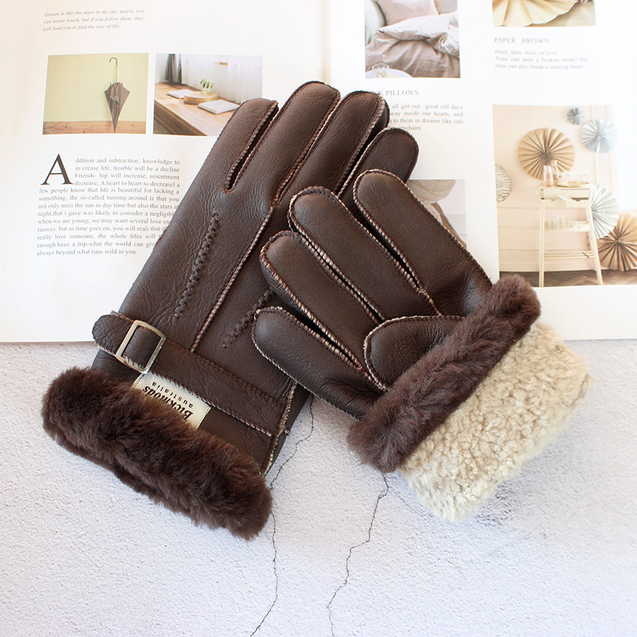 Перчатки из овчины, мужские то – обзор и цена Leather Work Winter Gloves