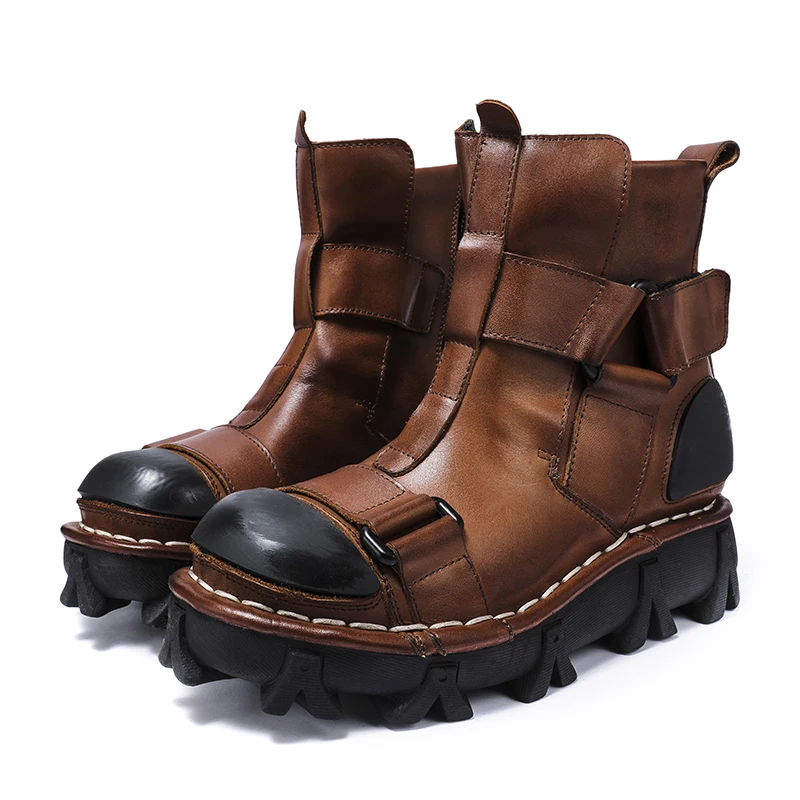 Мужские мотоциклетные ботинки  – обзор и цена Leather Work Fabric