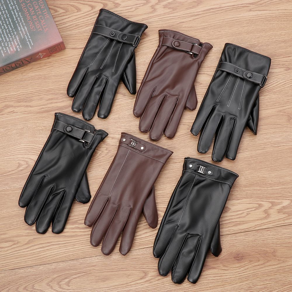Мужские флисовые теплые кожаны – обзор и цена Leather Work Winter Gloves