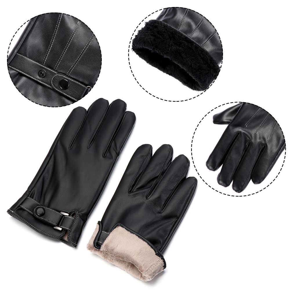 Мужские флисовые теплые кожаны – обзор и цена Leather Work Winter Gloves