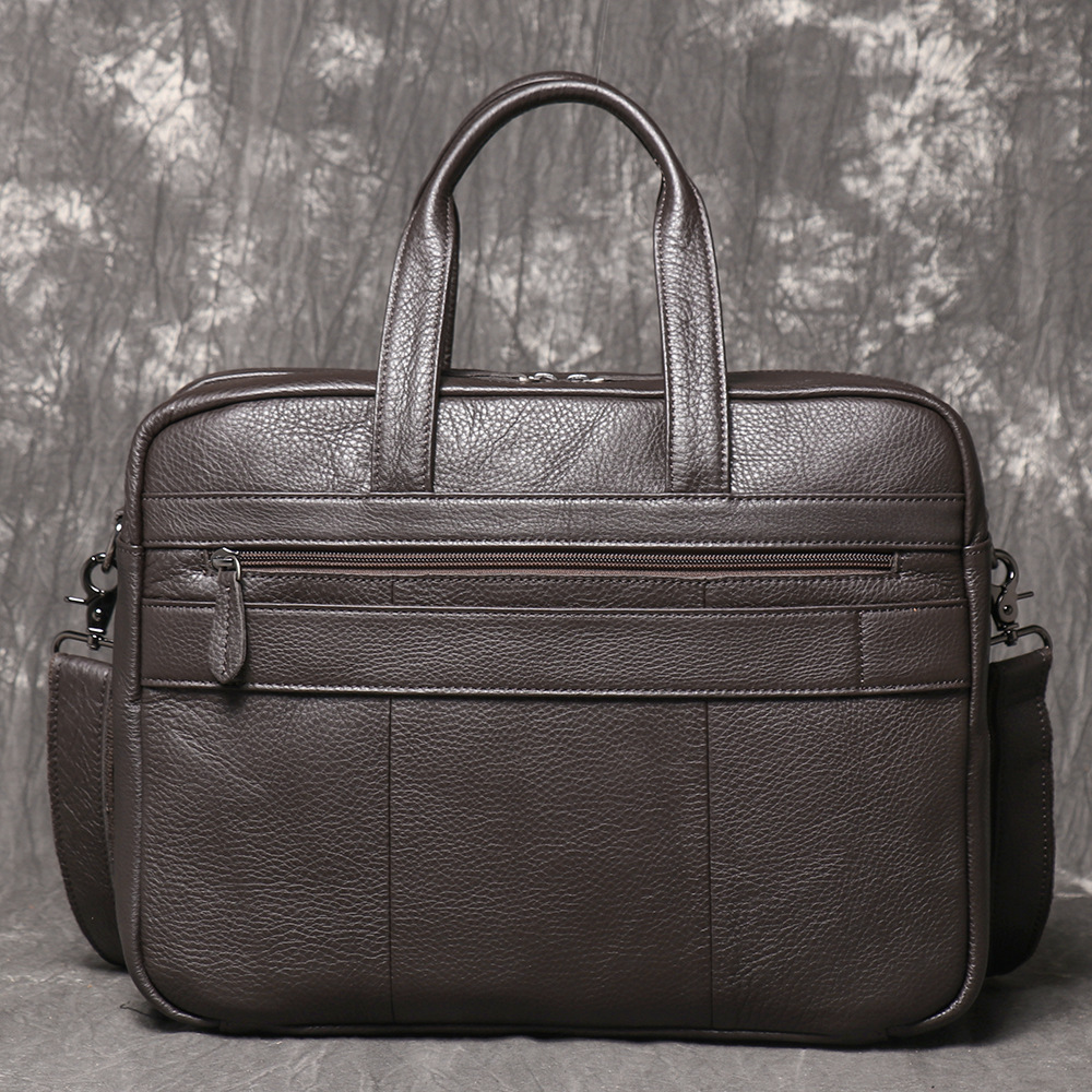 Мужской портфель из натурально – обзор и цена Leather Work Laptop Bag