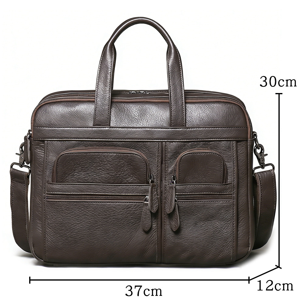 Мужской портфель из натурально – обзор и цена Leather Work Laptop Bag