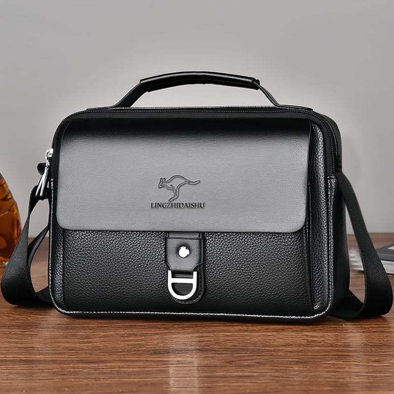 Прочная износостойкая двухцвет – обзор и цена Leather Work Bag Men