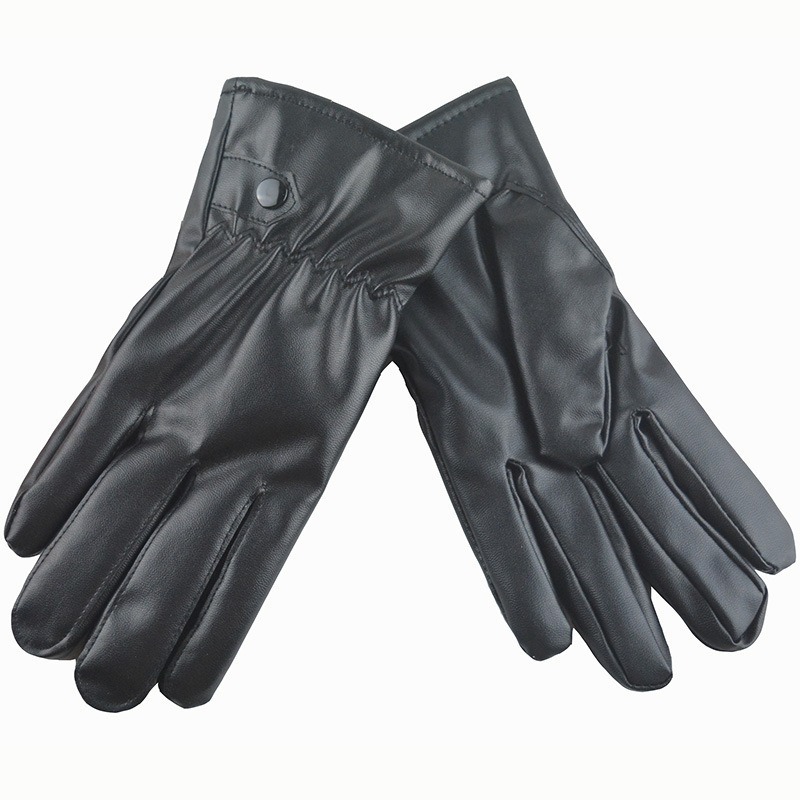 Зимние модные черные перчатки  – обзор и цена Leather Work Winter Gloves