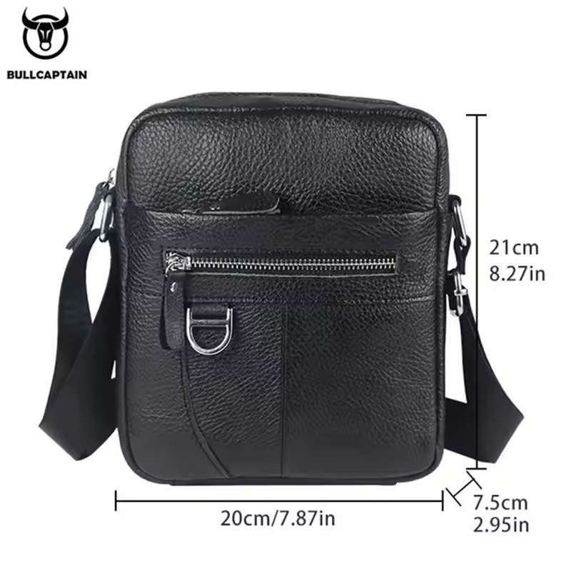 BULLCAPTAIN Мужская кожаная су – обзор и цена Leather Work Bag Men