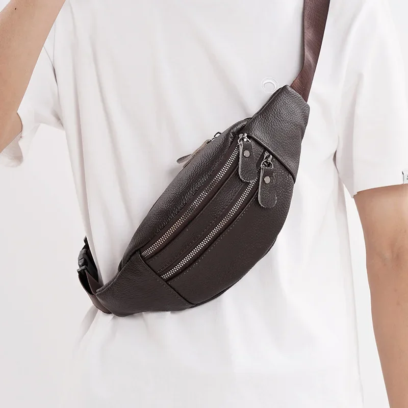 Мужская поясная сумка из натур – обзор и цена Leather Work Bag Mens