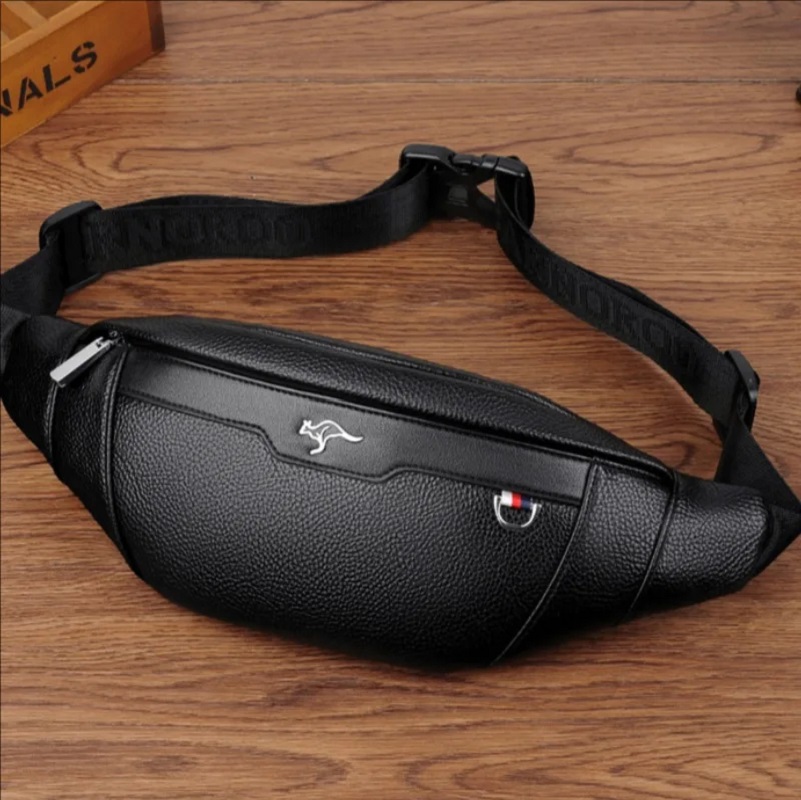 Мужская кожаная поясная сумка- – обзор и цена Leather Work Bag