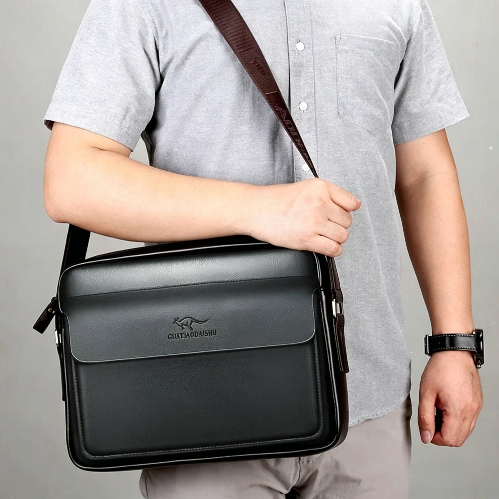 Мужская сумка через плечо из и – обзор и цена Leather Work Laptop Bag