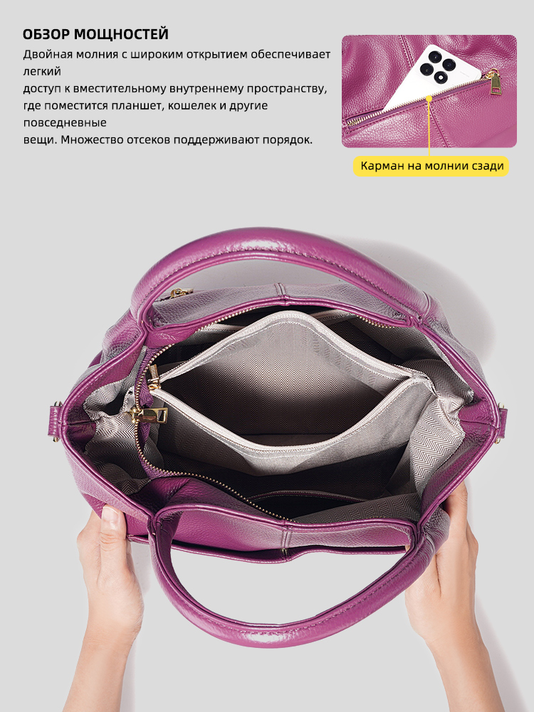 Женская сумка-тоут Zency из на – обзор и цена Leather Work Bag Women