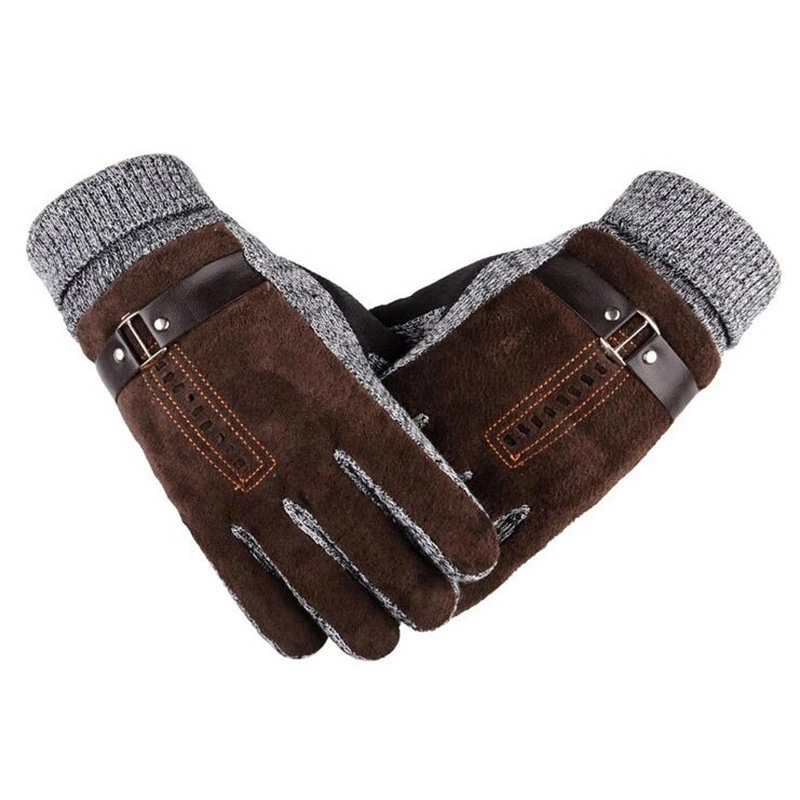 Мужские шерстяные перчатки, зи – обзор и цена Leather Work Winter Gloves