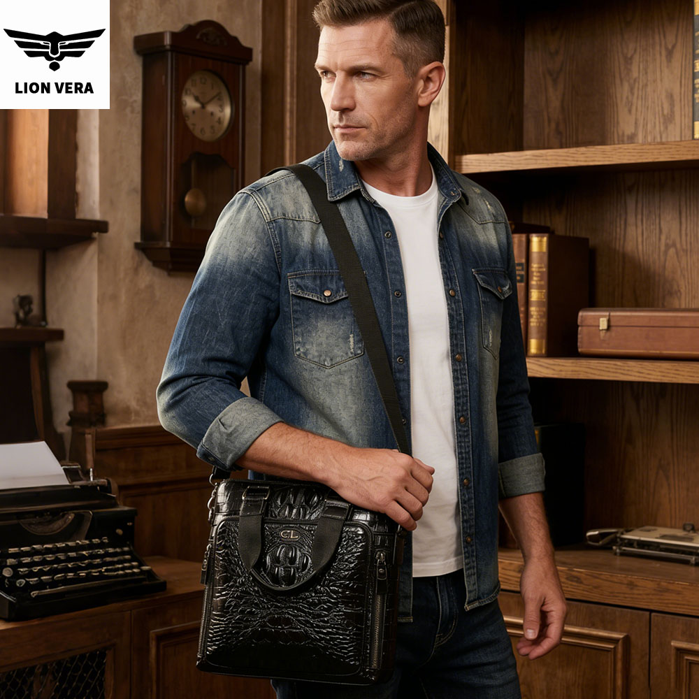 Мужская сумка LION VERA из нат – обзор и цена Leather Work Bag Men