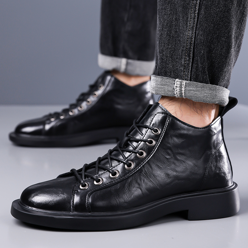 Мужские британские ретро-ботин – обзор и цена Leather Work Fabric