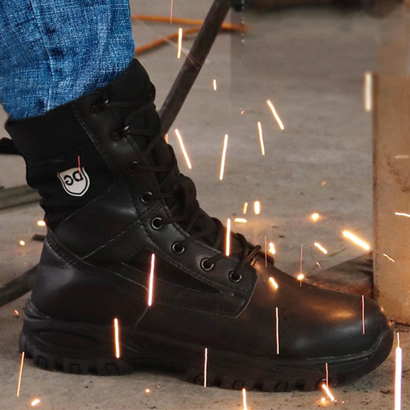 Черные высокие кожаные ботинки – обзор и цена Leather Work Fabric